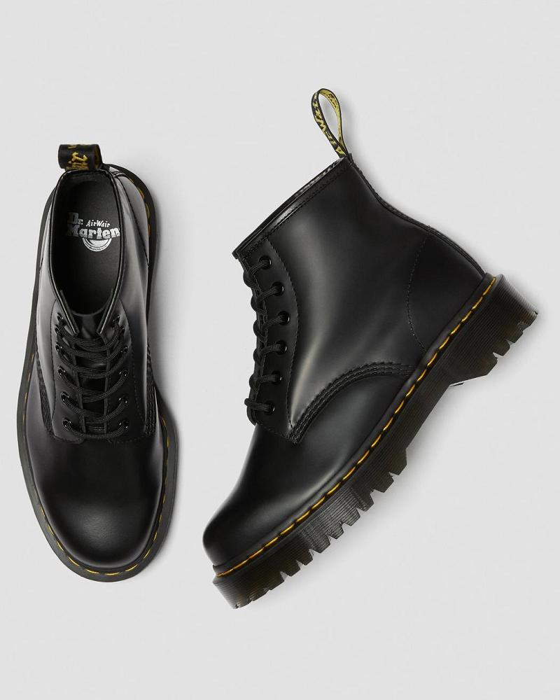 Men's Dr Martens 101 Bex Smooth Leather Ankle Boots Black | AU 405BEX